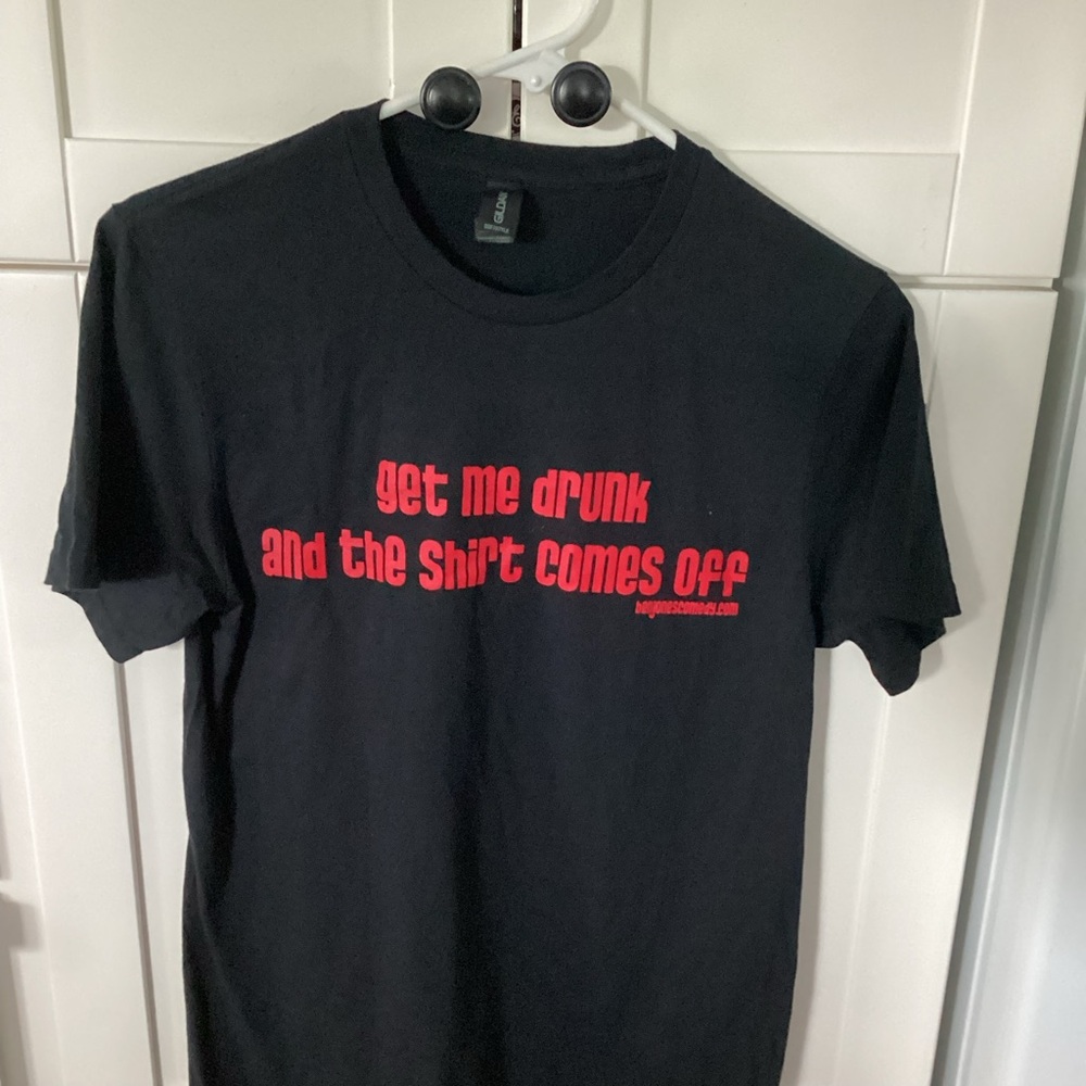 Gildan Black Tee with Red Graphic